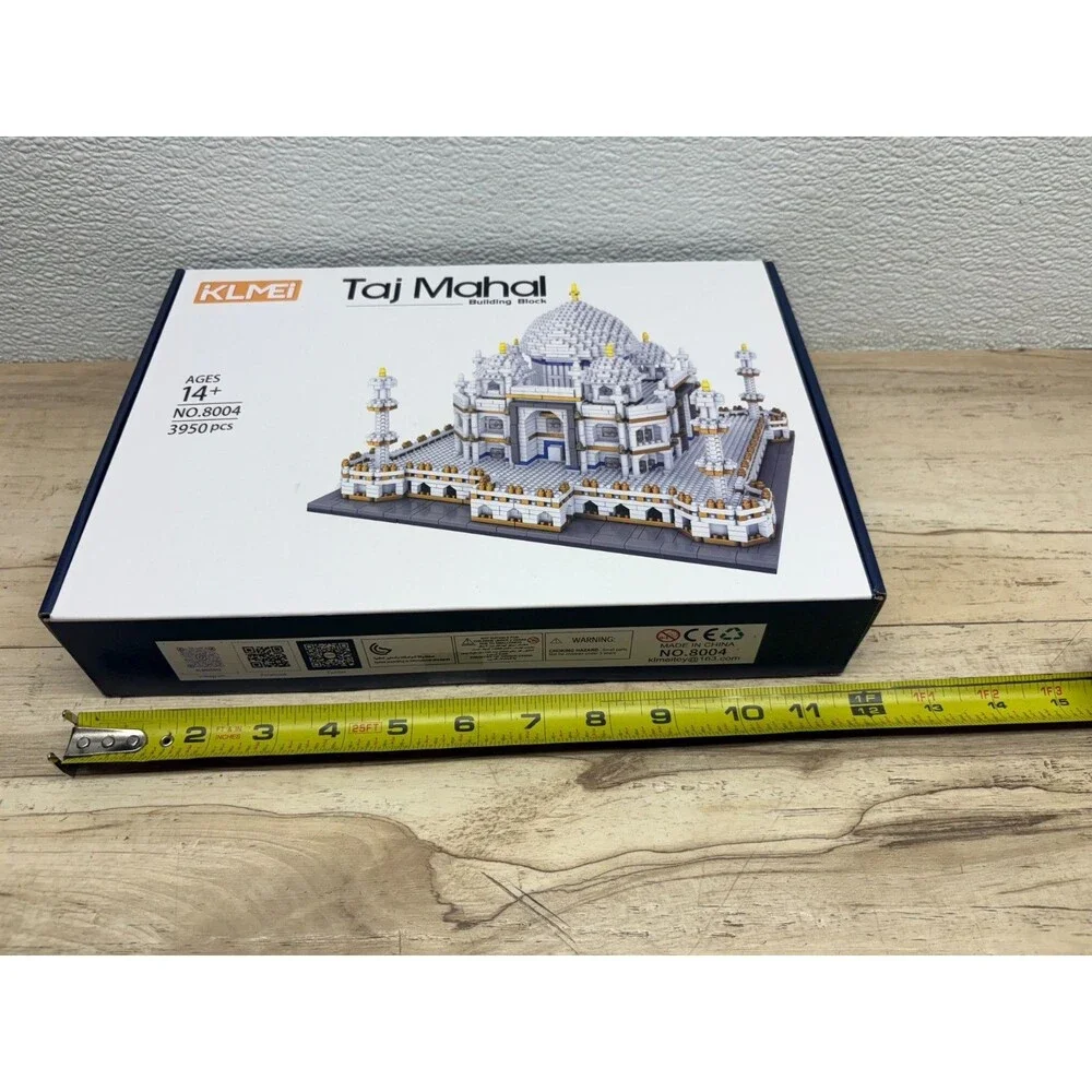 KLMEI Taj Mahal 3950pcs Building Block Set No 8004 New Sealed